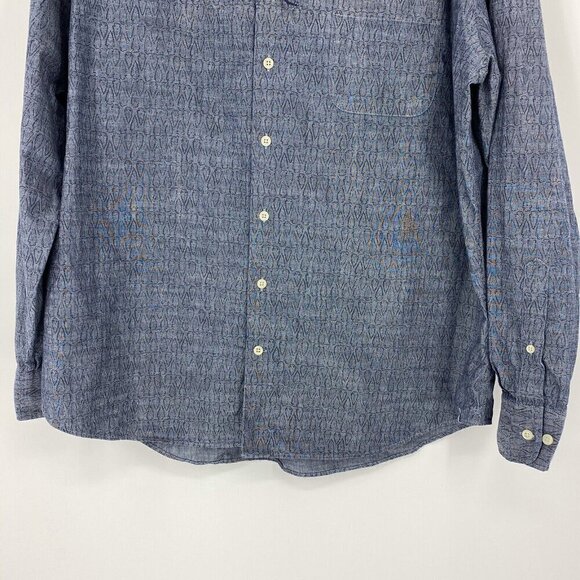 Peter Millar Men's Arrowhead Pattern Sport Shirt. Size XL - Picture 8 of 9